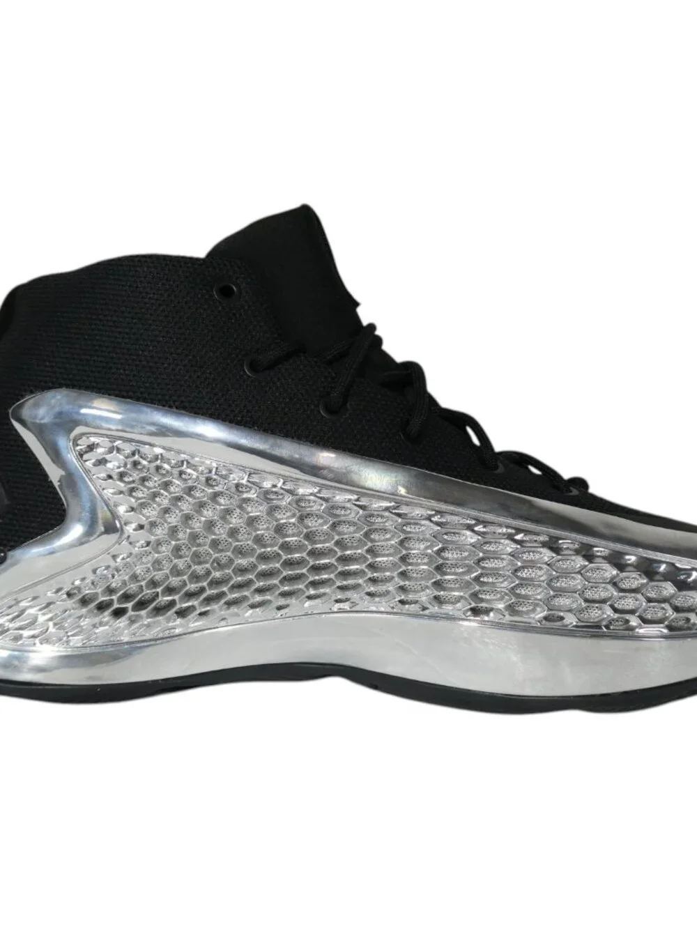 Adidas Anthony Edwards 1 AE1 “Chrome” Black Blue 9.5 Men /‎ 10.5 Women JI0424